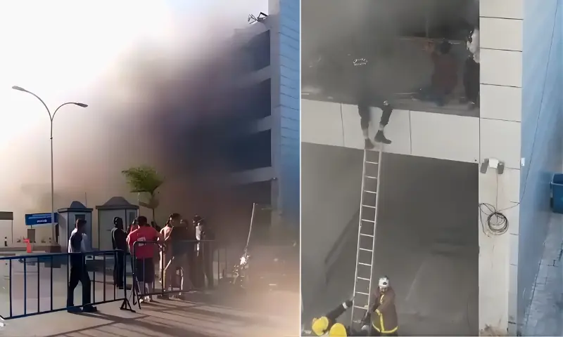 کراچی: کلفٹن کے اسٹور میں آگ لگنے کا واقعہ، جانی نقصان سے بچاؤ