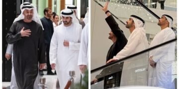 "دبئی مال میں عوام کے درمیان، صدر اور ولی عہد کی حیران کن آمد!"