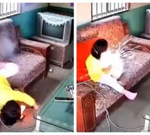 چین میں بچی کے ہاتھ میں موبائل فون پھٹنے کا واقعہ وائرل