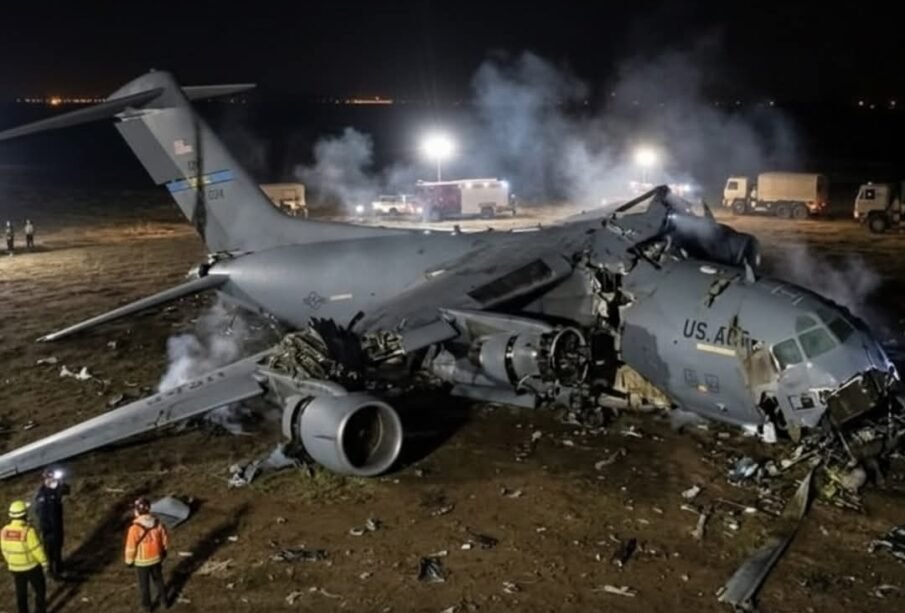 عراق میں امریکی ری فیولنگ طیارہ حادثے کا شکار، تمام عملہ ہلاک