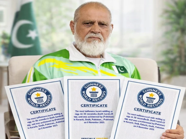 74 سالہ پاکستانی معمر ویلڈر نے گنیز ورلڈ ریکارڈ میں نئی کامیابی حاصل کرلی