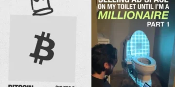 امریکی نوجوان کا انوکھا آئیڈیا: باتھ روم کو اشتہاری پلیٹ فارم بنا کر سوشل میڈیا پر دھوم