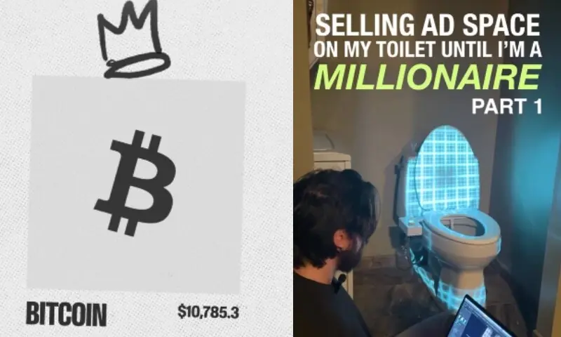 امریکی نوجوان کا انوکھا آئیڈیا: باتھ روم کو اشتہاری پلیٹ فارم بنا کر سوشل میڈیا پر دھوم