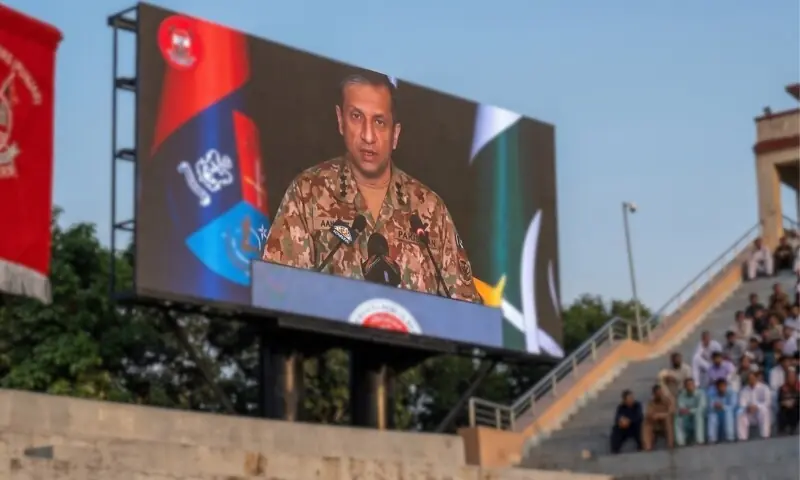 سرحدی تقریب میں ویڈیوز اور بیانات، بھارتی اہلکار بھی دیکھتے رہے