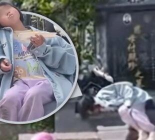 چین: ننھی بچی دادا دادی کی قبروں کے قریب رہنے کی خواہشمند، جذباتی ویڈیو وائرل