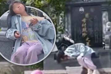 چین: ننھی بچی دادا دادی کی قبروں کے قریب رہنے کی خواہشمند، جذباتی ویڈیو وائرل