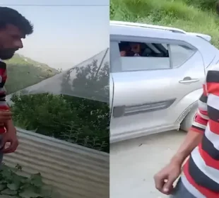 موٹر سائیکل سوار منچلے کی ویڈیو وائرل، لڑکی کی بہادری کی داد