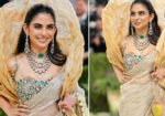 میٹ گالا میں ایشا امبانی کا شاندار انداز، سونے اور ہیروں سے بنی ساڑھی نے سب کی توجہ کھینچ لی