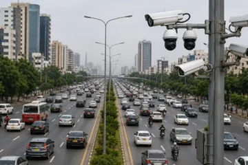 کراچی میں لین خلاف ورزی پر ای چالان کا آغاز