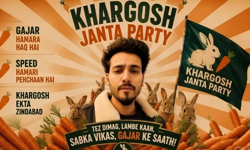 کاکروچ جنتا پارٹی کے جواب میں خرگوش جنتا پارٹی میدان میں آگئی 1 کاکروچ جنتا پارٹی کے جواب میں خرگوش جنتا پارٹی میدان میں آگئی