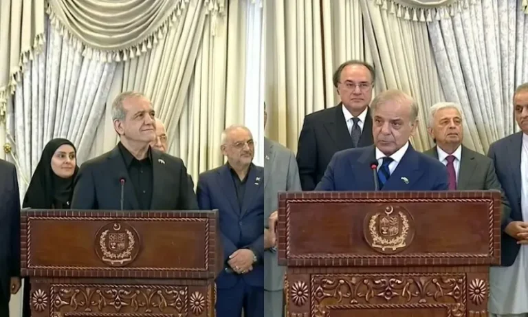 232331229پاکستان ایران کے ساتھ کھڑا ہے، شہباز شریف کا مشترکہ پریس کانفرنس میں اظہارِ یکجہتی42a3f7