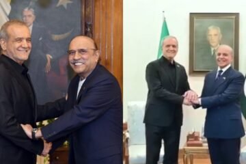 ایرانی صدر مسعود پزشکیان کی پاکستانی قیادت سے اہم ملاقاتیں، دوطرفہ تعاون بڑھانے پر اتفاق