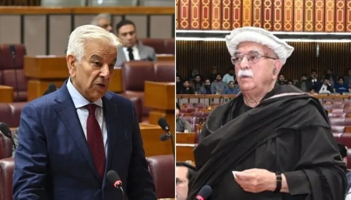 محمود خان اچکزئی کی موجودگی پر خواجہ آصف کا انوکھا تبصرہ 1 محمود خان اچکزئی کی موجودگی پر خواجہ آصف کا انوکھا تبصرہ