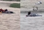 ناران: ٹک ٹاک ویڈیو کی کوشش میں دریا میں گاڑی لے جانے والے 4 افراد کے خلاف مقدمہ درج