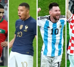 فیفا ورلڈ کپ 2026: سیمی فائنل کی چار ٹیمیں سامنے آگئیں 6 فیفا ورلڈ کپ 2026: سیمی فائنل کی چار ٹیمیں سامنے آگئیں