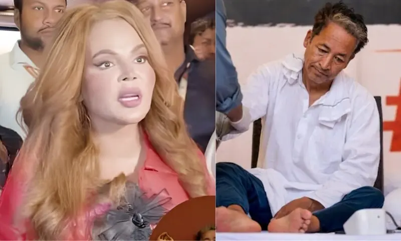 سونم وانگچک کے حق میں فنکاروں کی آواز، راکھی ساونت بھی میدان میں 1 سونم وانگچک کے حق میں فنکاروں کی آواز، راکھی ساونت بھی میدان میں