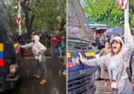 پولیس وین کے سامنے ڈٹ جانے والی طالبہ کی ہمت نے سب کو حیران کر دیا