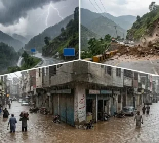 بادل برسنے کو تیار، لینڈ سلائیڈنگ اور سیلاب کا الرٹ جاری 1 بادل برسنے کو تیار، لینڈ سلائیڈنگ اور سیلاب کا الرٹ جاری