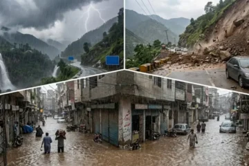 بادل برسنے کو تیار، لینڈ سلائیڈنگ اور سیلاب کا الرٹ جاری