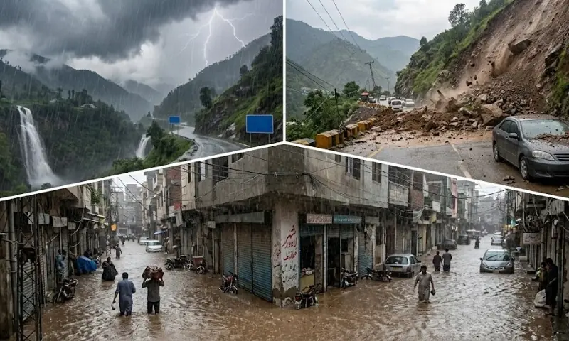 بادل برسنے کو تیار، لینڈ سلائیڈنگ اور سیلاب کا الرٹ جاری 1 بادل برسنے کو تیار، لینڈ سلائیڈنگ اور سیلاب کا الرٹ جاری