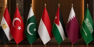 غزہ سے فلسطینیوں کی جبری بے دخلی مسترد، 8 اسلامی ممالک کا مشترکہ اعلامیہ