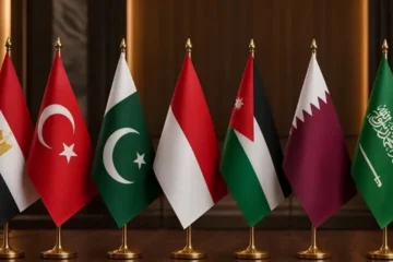 غزہ سے فلسطینیوں کی جبری بے دخلی مسترد، 8 اسلامی ممالک کا مشترکہ اعلامیہ