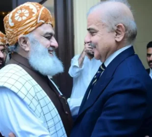 وزیراعظم شہباز شریف کا مولانا فضل الرحمان کی مفاہمتی کوششوں کو مزید وقت دینے کا فیصلہ 6 وزیراعظم شہباز شریف کا مولانا فضل الرحمان کی مفاہمتی کوششوں کو مزید وقت دینے کا فیصلہ