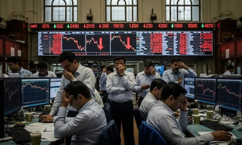 ایچ ون بی ویزا پالیسی میں سختی، بھارتی اسٹاک مارکیٹ میں شدید مندی 1 ایچ ون بی ویزا پالیسی میں سختی، بھارتی اسٹاک مارکیٹ میں شدید مندی