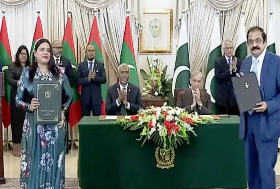 پاکستان اور مالدیپ کے درمیان دفاع، سائبر سیکیورٹی اور تجارت سمیت 20 شعبوں میں تعاون پر اتفاق